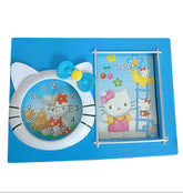 Hello Kitty Clock with Photo frame for Kids & Adults